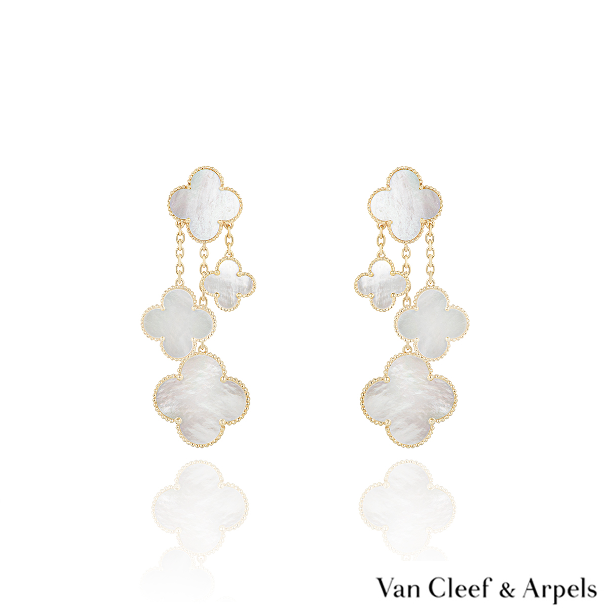 Van Cleef & Arpels 18k Y/G Magic Alhambra Earrings VCARA43500